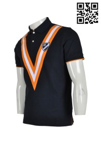 P502 Rugby shirts 訂製個性poloshirt  馬球衫 欖球衫 設計V型POLO衫  小企領 恤衫領 poloshirt服務中心  POLO衫專門店     黑色